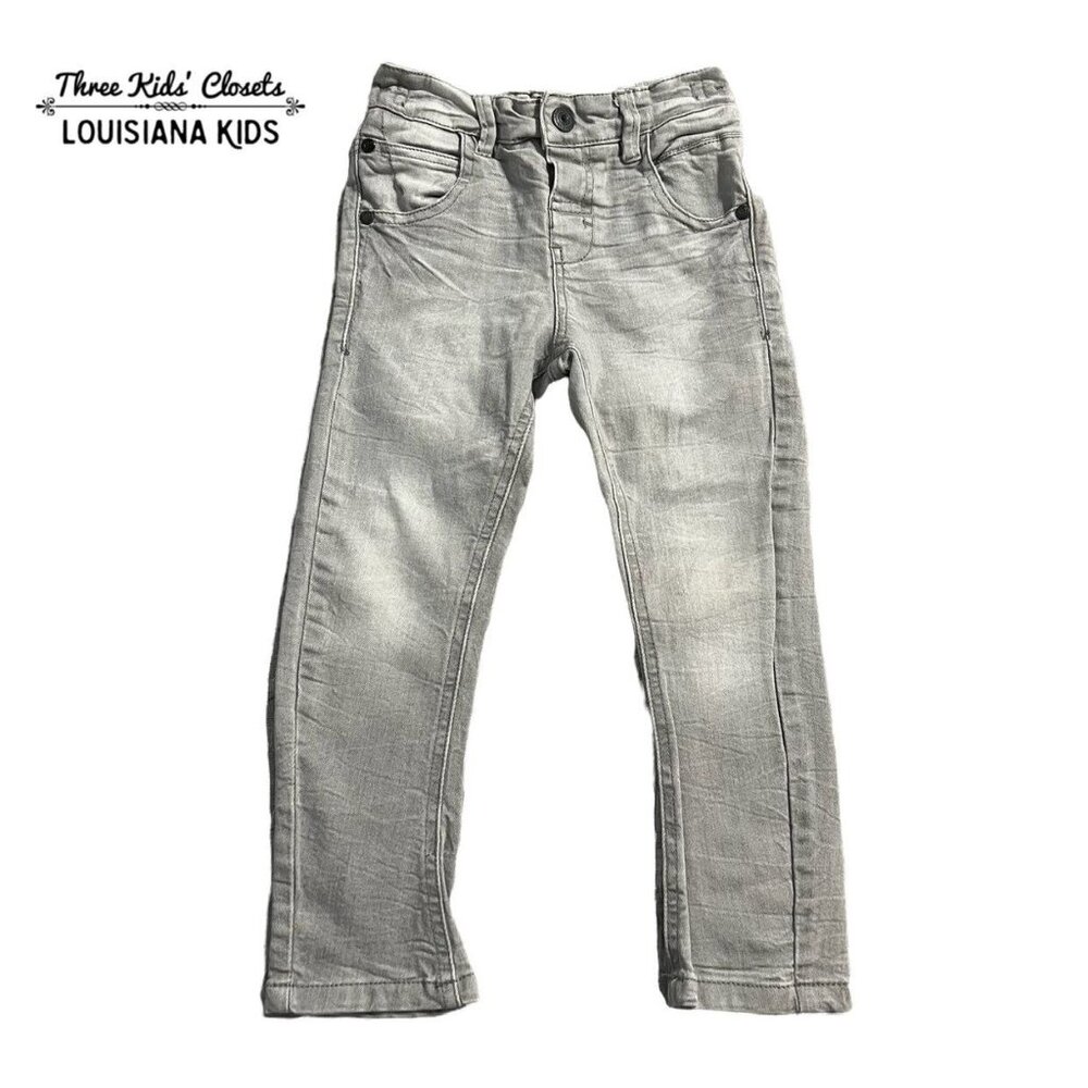 NEXT Brand Sz 2-3Y Faded Wash Grey Jeans Pants